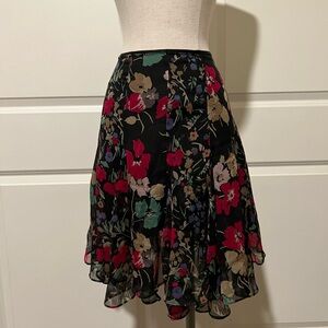 Floral A-Line Skirt